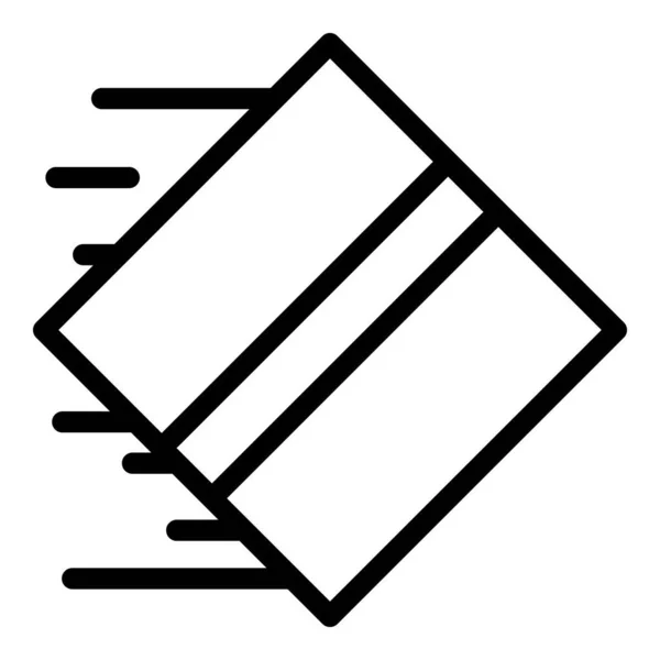 Schnelle Paketzustellung Symbol, Umriss Stil — Stockvektor