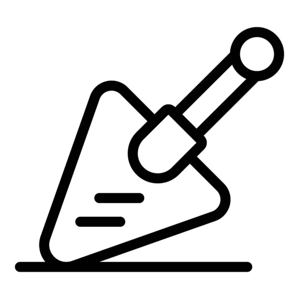 Putty kniv verktyg ikon, kontur stil — Stock vektor