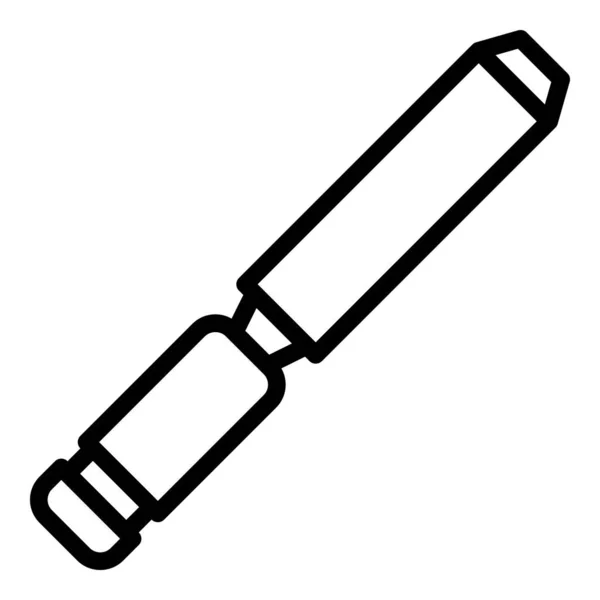 Icono de cincel industrial, estilo de contorno — Vector de stock