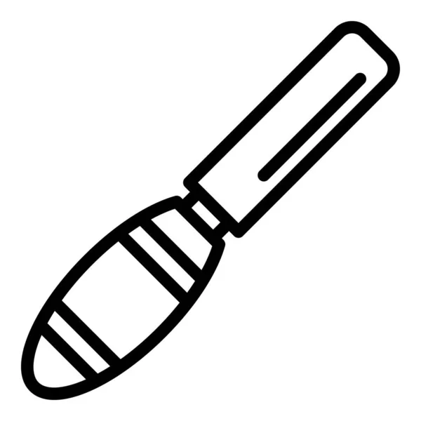 Ikona tesařského dláta, styl osnovy — Stockový vektor