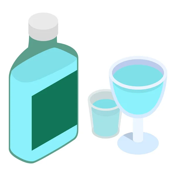 酒精饮料图标，等量风格 — 图库矢量图片