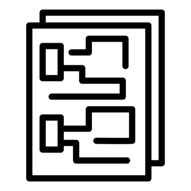 İletişim mühendisi plan simgesi, özet biçimi