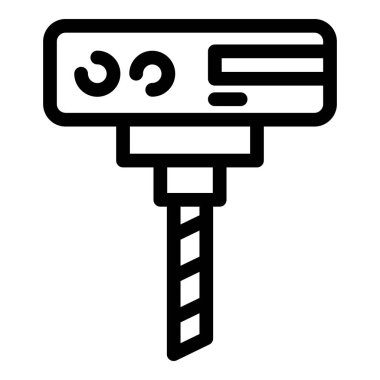 Değirmen makinesi simgesi, özet biçimi