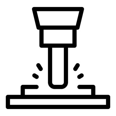 Karavan değirmen makinesi simgesi, özet biçimi