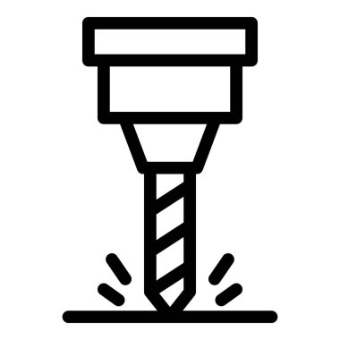 Mühendis değirmen makinesi simgesi, özet biçimi