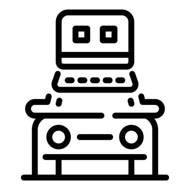 Araba bagajı simgesi, taslak biçimi