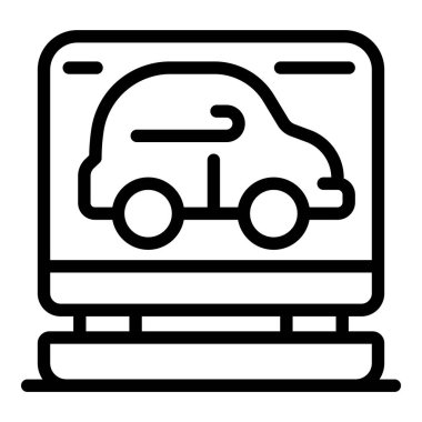 Çevrimiçi lastik uydurma simgesi, taslak biçimi