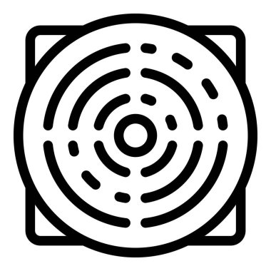 Havalandırma paneli simgesi, özet biçimi