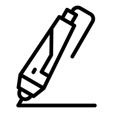 3d modern kalem simgesi, özet biçimi