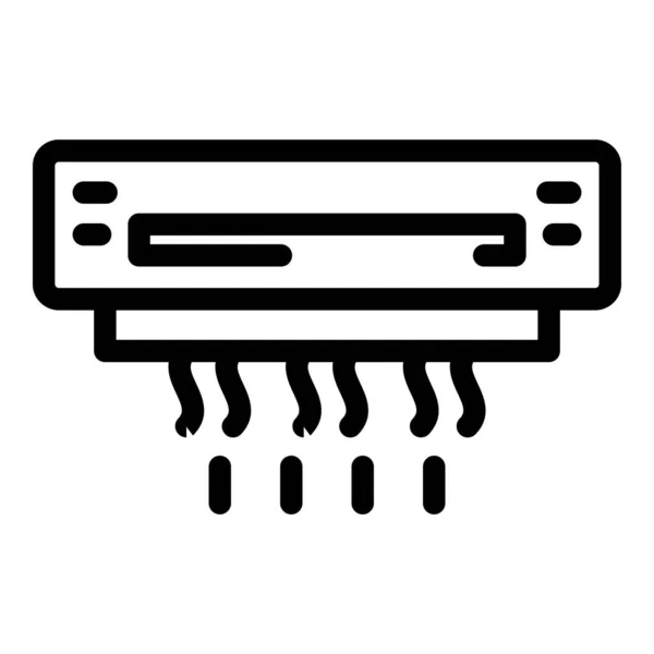 Fali légkondicionáló alsó ikon, körvonalazott stílus — Stock Vector