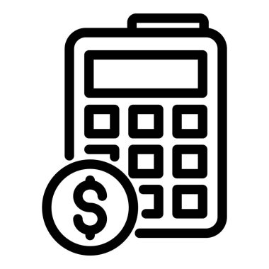 Dolar hesap makinesi simgesi, özet biçimi