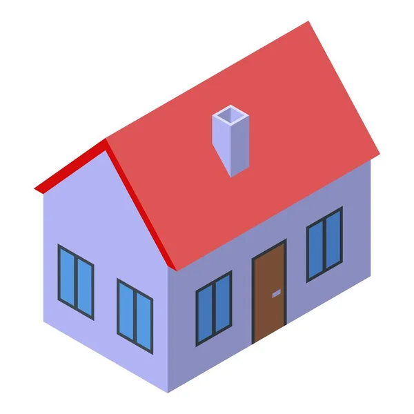 Icône de la maison notariée, style isométrique — Image vectorielle