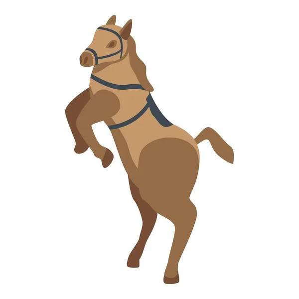 Icono de caballo de circo, estilo isométrico — Vector de stock