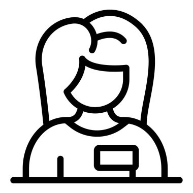 Müşteri hizmetleri ikonu, taslak biçimi