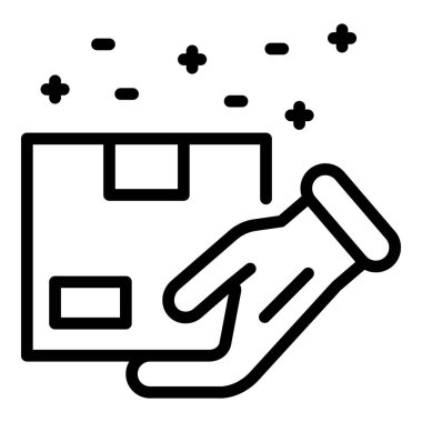 El kutusu teslim simgesi, taslak biçimi