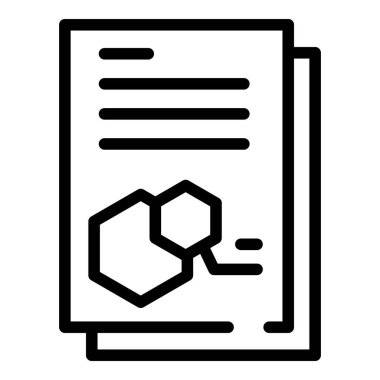 DNA test raporu simgesi, özet biçimi