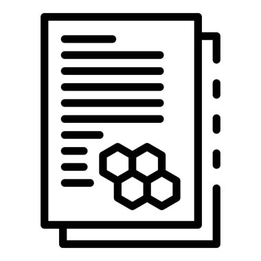 Moleküler araştırma dosyaları simgesi, özet biçimi