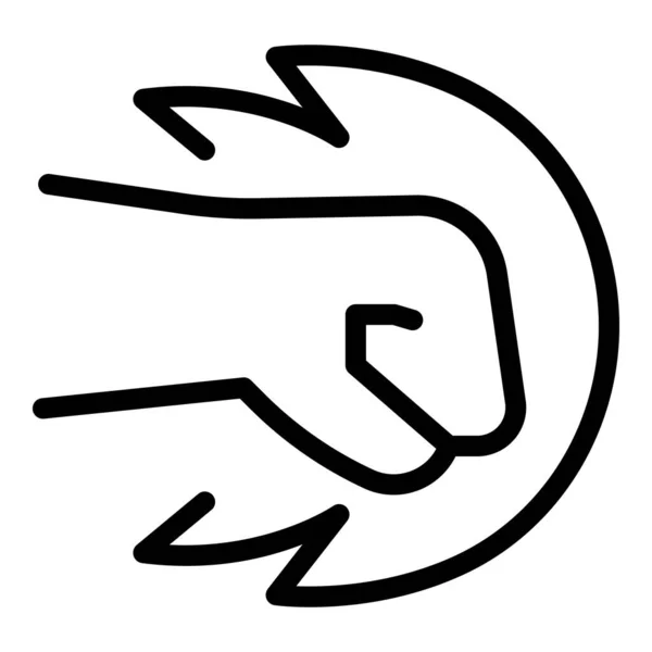 Ref-flame icon, outline style — стоковый вектор