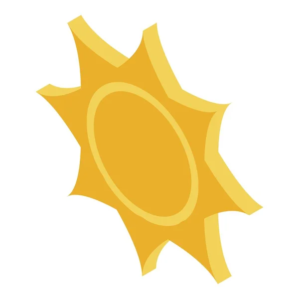 Summer sun icon, isometric style — 스톡 벡터