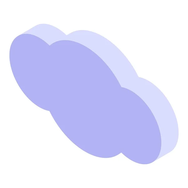 Cielo nube icono, estilo isométrico — Vector de stock