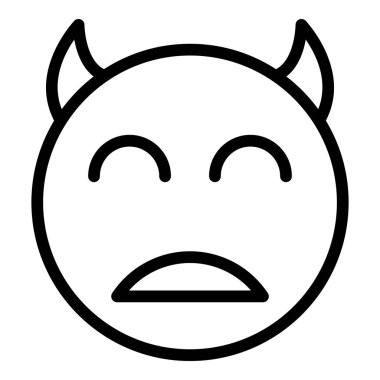 Boynuz simgesiyle gülümse, taslak biçimi