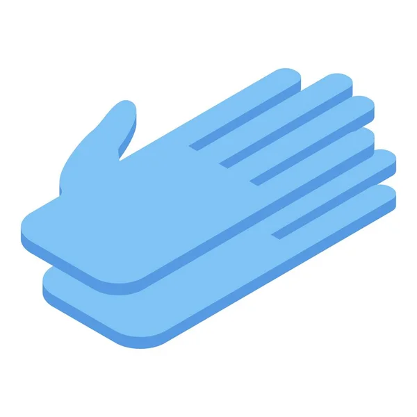 Chirurgical gloves icon, isometric style — Stock Vector