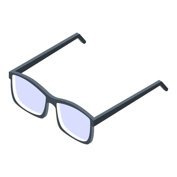 Icono de gafas de estudiante, estilo isométrico — Vector de stock