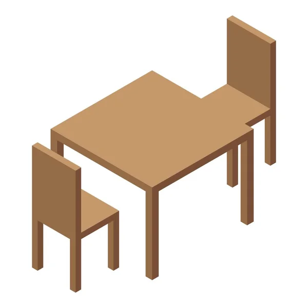 Icône de meubles de jardin d'enfants, style isométrique — Image vectorielle