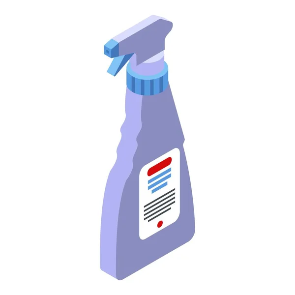 Καθαρότερο εικονίδιο ψεκασμού μπουκαλιών, ισομετρικό στυλ — Διανυσματικό Αρχείο