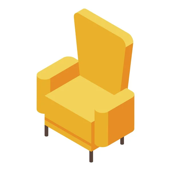 Icono de sillón salón, estilo isométrico — Vector de stock