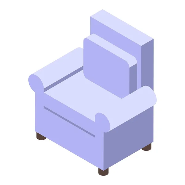Retro fotel ikon, izometrikus stílus — Stock Vector