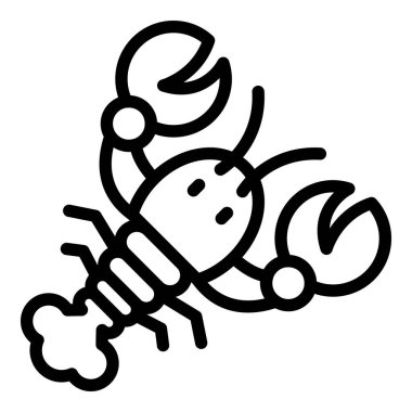 Sağlıklı ıstakoz simgesi, özet tarzı