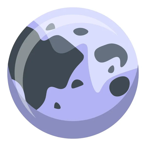 Kosmiczna ikona księżyca, izometryczny styl — Wektor stockowy