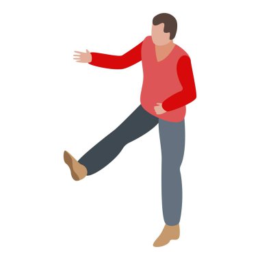 Sokak şiddeti simgesi, izometrik biçim