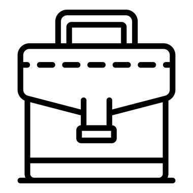 Vergi müfettişi çanta ikonu, taslak biçimi