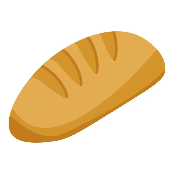 Loaf of bread icon, isometric style — Stock Vector