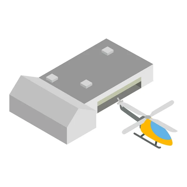 Reotorcraft icon, isometric style — стоковый вектор