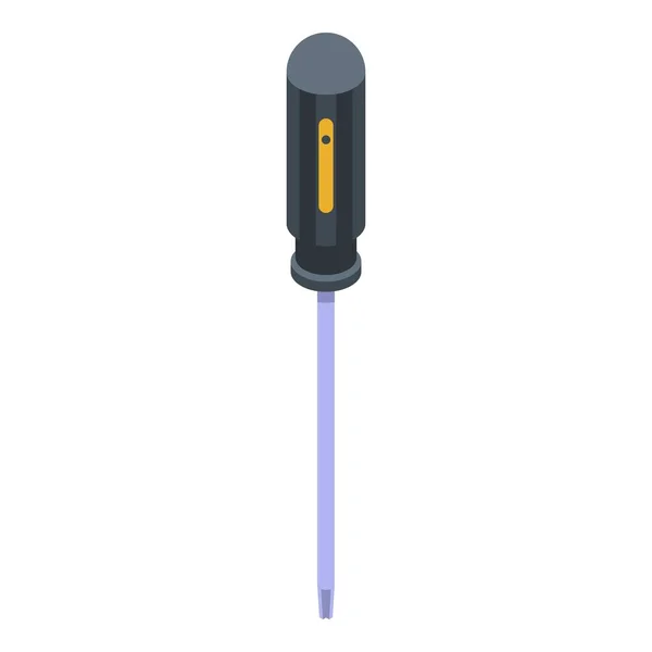 Screwdriver icon, isometric style — Stock Vector