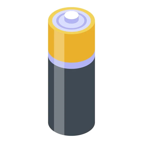 Radio battery icon, isometric style — Stock Vector