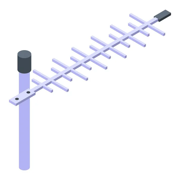 Ícone de antena de TV, estilo isométrico —  Vetores de Stock