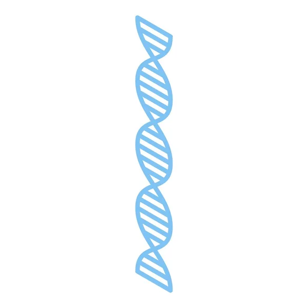 Ikona nanotechnologické DNA, izometrický styl — Stockový vektor