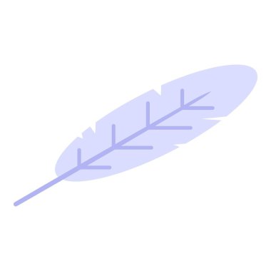 Beyaz tüy simgesi, izometrik biçim