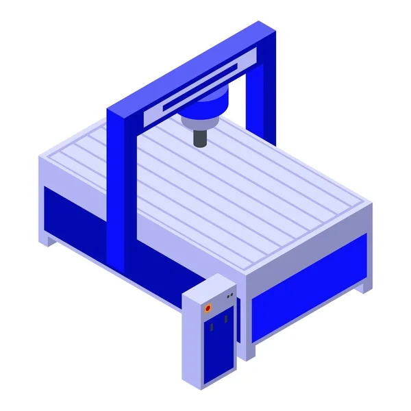 밀링 기계 아이콘, 기하학적 인 스타일 — 스톡 벡터