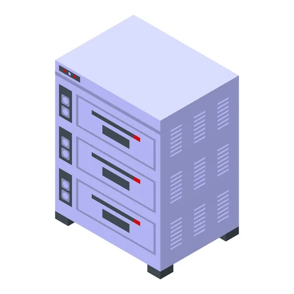 Suikerbakoven icoon, isometrische stijl — Stockvector