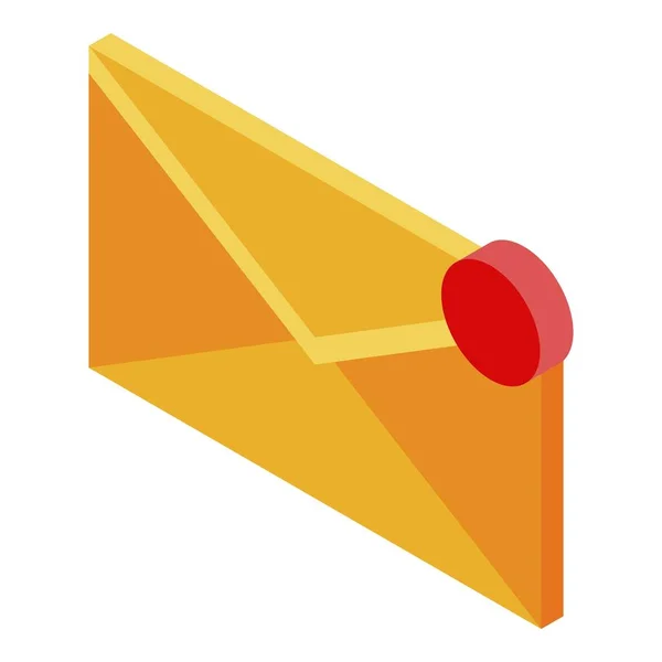 Neues Manager E-Mail-Symbol, isometrischer Stil — Stockvektor