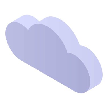 Veri bulut çeviri simgesi, izometrik biçim