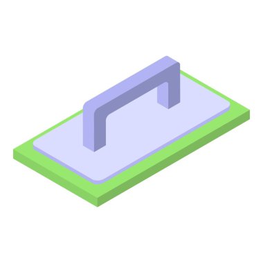 Macun bıçağı simgesi, izometrik biçim