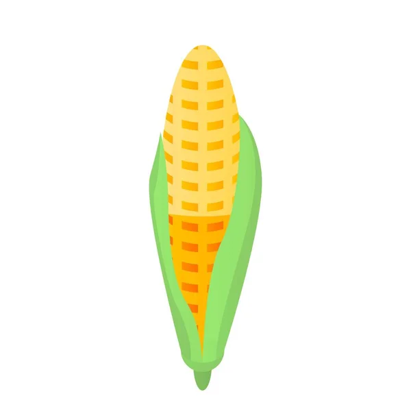 Ikon jagung petani, gaya isometrik - Stok Vektor