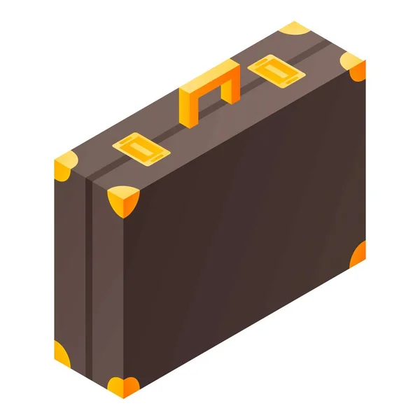 Butler suitcase icon, isometric style — Stock Vector