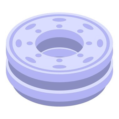 Tekerlek sürücüsü simgesi, izometrik biçim